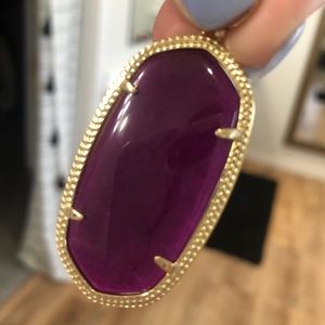 Kendra Scott Danielle Drop Earrings Purple stone in Gold